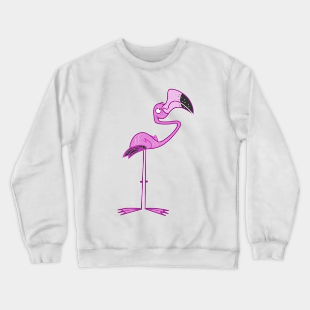 Flamingo 2 Crewneck Sweatshirt by CloudyGlow